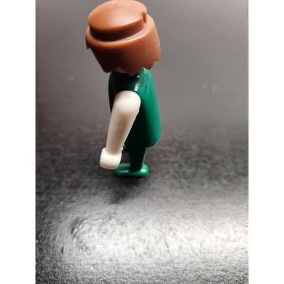 Vintage Playmobil Figure 1974 Green Outfit Brown Hair Collectible Toy Doll - Picture 4 of 9